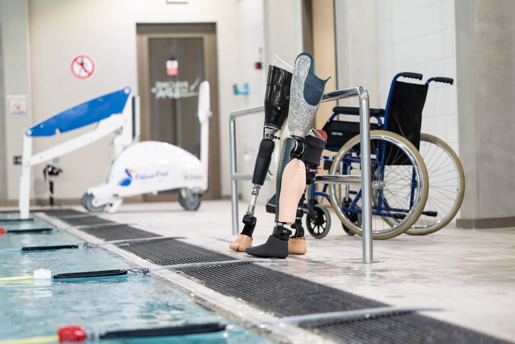 Accès PMR à la Piscine de Spa