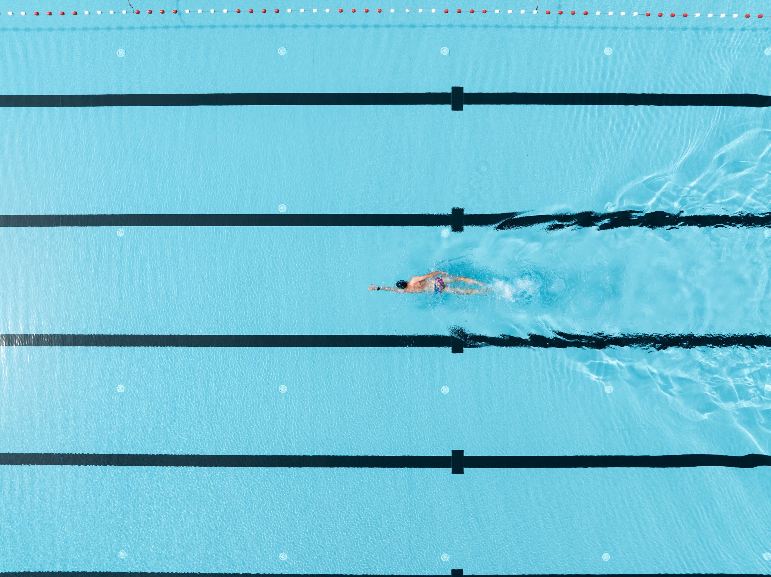 Bassin extérieur de 50 mètres de la Piscine de Spa