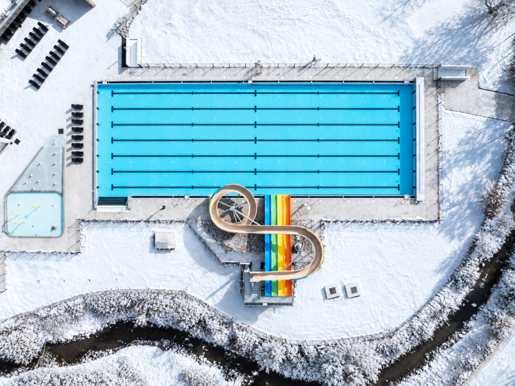 Nage hivernale – Piscine de Spa